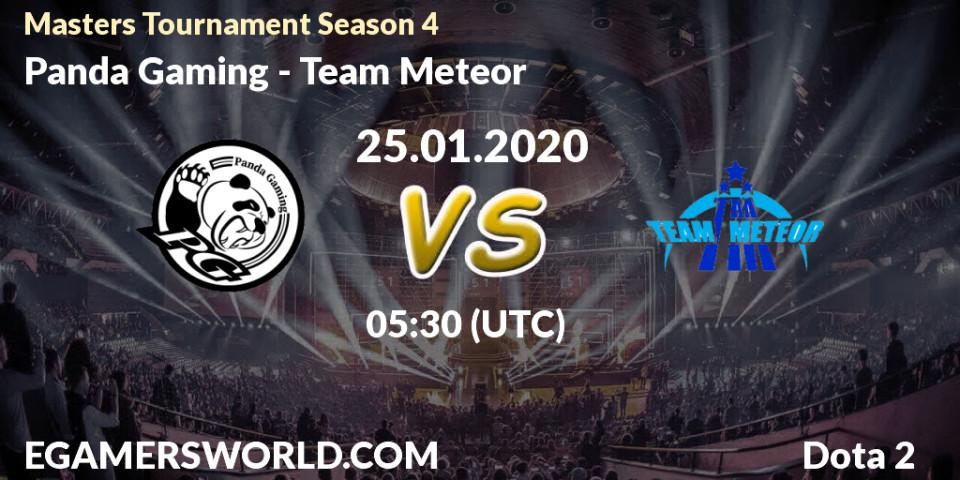 Pronósticos Panda Gaming - Team Meteor. 29.01.20. Masters Tournament Season 4 - Dota 2