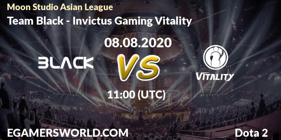 Pronósticos Team Black - Invictus Gaming Vitality. 08.08.2020 at 11:15. Moon Studio Asian League - Dota 2