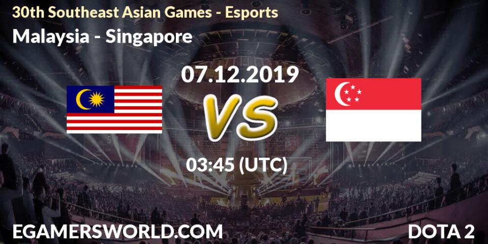 Pronósticos Malaysia - Singapore. 07.12.2019 at 04:45. 30th Southeast Asian Games - Esports - Dota 2