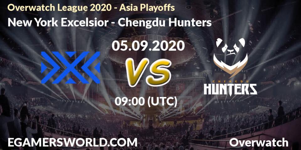 Pronósticos New York Excelsior - Chengdu Hunters. 05.09.2020 at 09:00. Overwatch League 2020 - Asia Playoffs - Overwatch