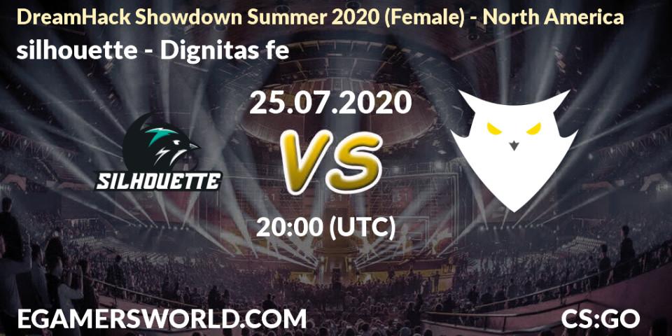 Pronósticos silhouette - Able White. 25.07.2020 at 19:05. DreamHack Showdown Summer 2020 (Female) - North America - Counter-Strike (CS2)
