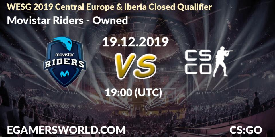 Pronósticos Movistar Riders - Owned. 19.12.2019 at 19:10. WESG 2019 Central Europe & Iberia Closed Qualifier - Counter-Strike (CS2)