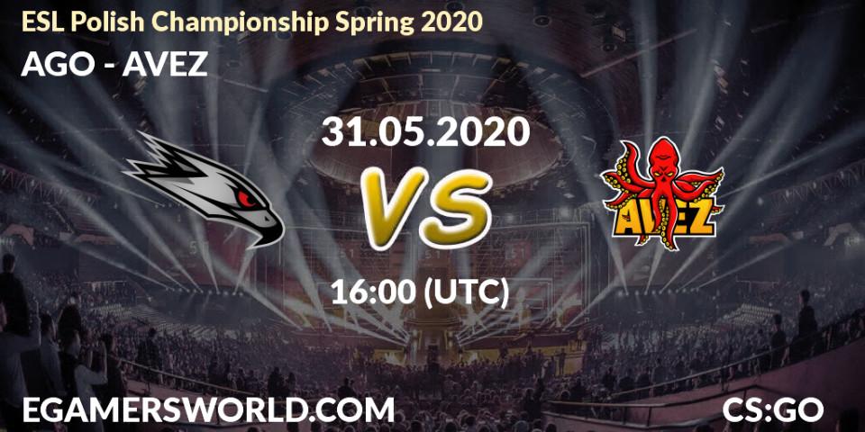 Pronósticos AGO - AVEZ. 31.05.2020 at 16:05. ESL Polish Championship Spring 2020 - Counter-Strike (CS2)