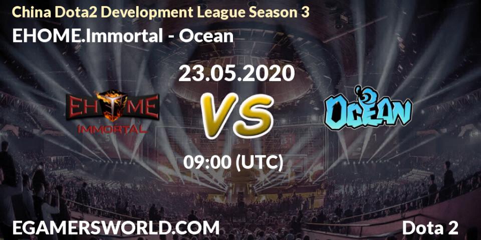Pronósticos EHOME.Immortal - Ocean. 23.05.2020 at 09:00. China Dota2 Development League Season 3 - Dota 2