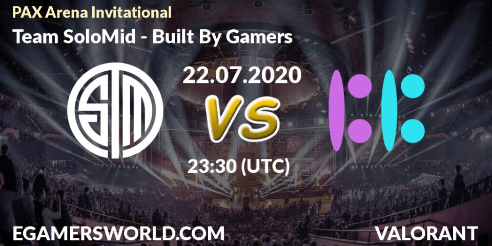 Pronósticos Team SoloMid - Built By Gamers. 22.07.2020 at 23:30. PAX Arena Invitational - VALORANT