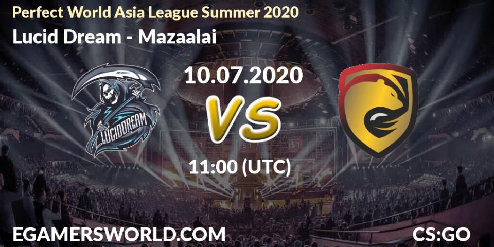 Pronósticos Lucid Dream - Mazaalai. 10.07.20. Perfect World Asia League Summer 2020 - CS2 (CS:GO)