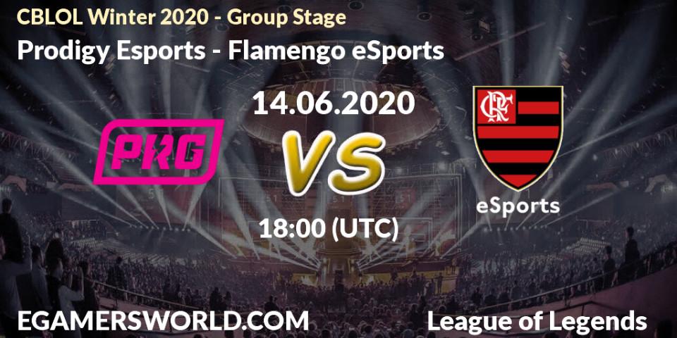 Pronósticos Prodigy Esports - Flamengo eSports. 14.06.20. CBLOL Winter 2020 - Group Stage - LoL