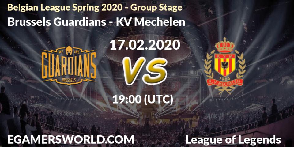Pronósticos Brussels Guardians - KV Mechelen. 11.03.2020 at 19:00. Belgian League Spring 2020 - Group Stage - LoL