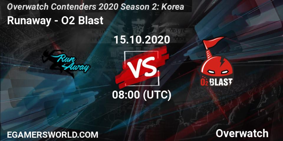 Pronósticos Runaway - O2 Blast. 16.10.20. Overwatch Contenders 2020 Season 2: Korea - Overwatch