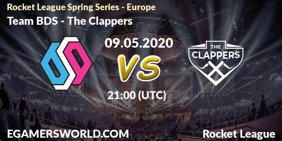 Pronósticos Team BDS - The Clappers. 09.05.2020 at 21:20. Rocket League Spring Series - Europe - Rocket League
