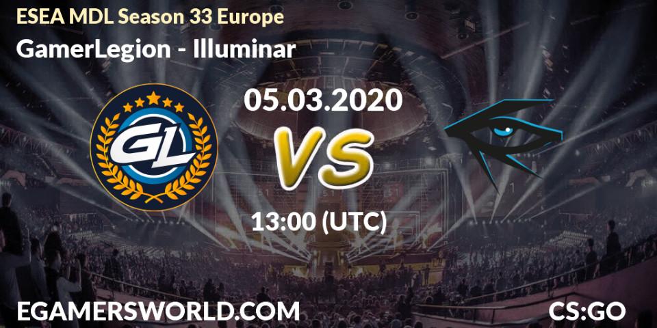 Pronósticos GamerLegion - Illuminar. 05.03.2020 at 13:10. ESEA MDL Season 33 Europe - Counter-Strike (CS2)