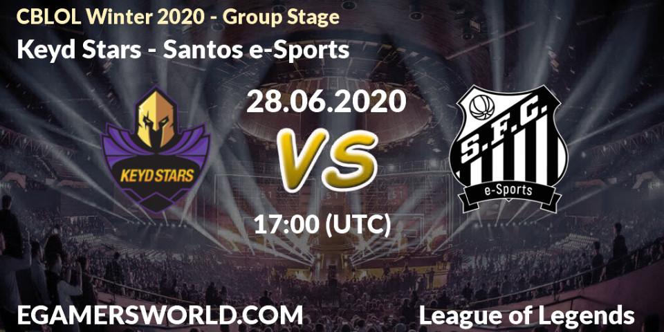 Pronósticos Keyd Stars - Santos e-Sports. 28.06.2020 at 17:00. CBLOL Winter 2020 - Group Stage - LoL