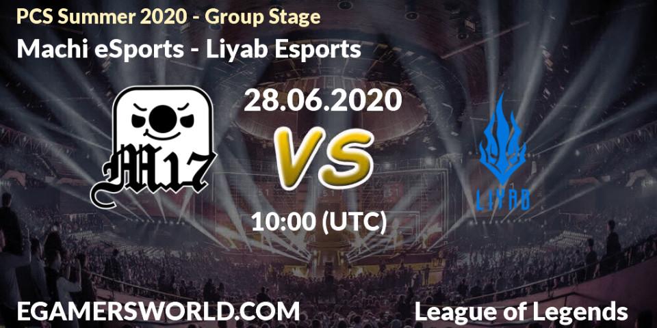 Pronósticos Machi eSports - Liyab Esports. 28.06.2020 at 10:00. PCS Summer 2020 - Group Stage - LoL