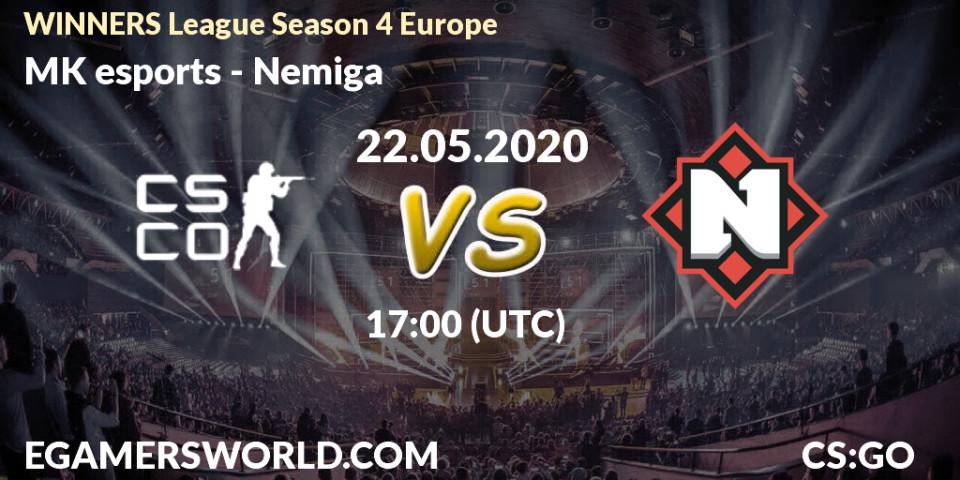Pronósticos BPro - Nemiga. 22.05.20. WINNERS League Season 4 Europe - CS2 (CS:GO)