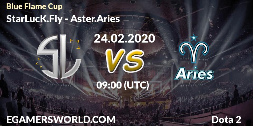 Pronósticos StarLucK.Fly - Aster.Aries. 24.02.20. Blue Flame Cup - Dota 2