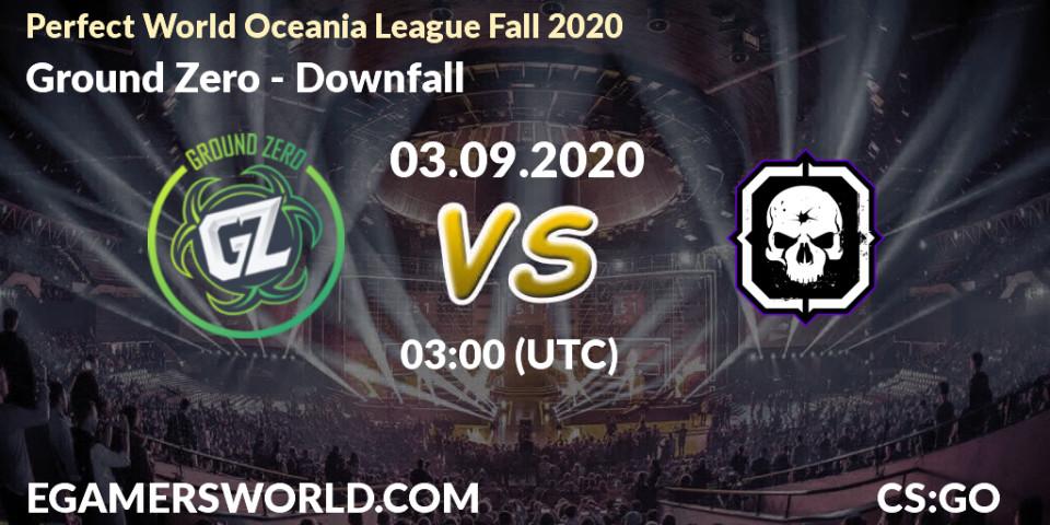 Pronósticos Ground Zero - Downfall. 03.09.2020 at 06:00. Perfect World Oceania League Fall 2020 - Counter-Strike (CS2)