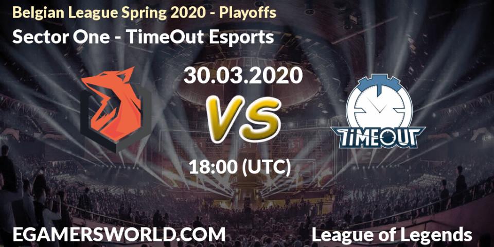 Pronósticos Sector One - TimeOut Esports. 30.03.2020 at 16:20. Belgian League Spring 2020 - Playoffs - LoL