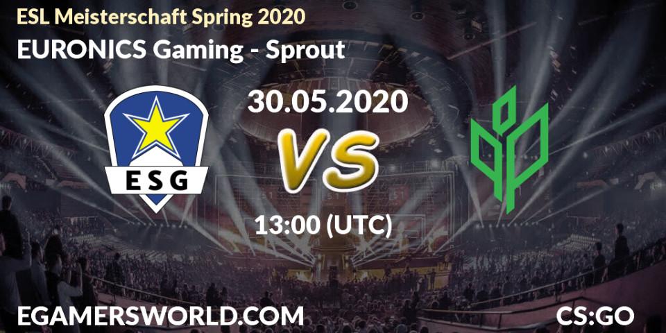 Pronósticos EURONICS Gaming - Sprout. 30.05.20. ESL Meisterschaft Spring 2020 - CS2 (CS:GO)