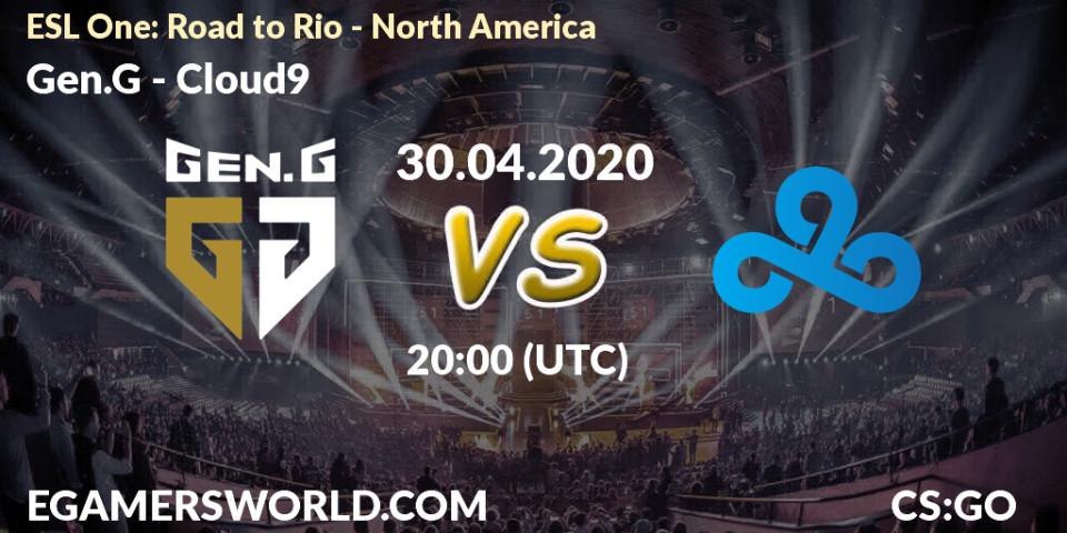 Pronósticos Gen.G - Cloud9. 30.04.2020 at 20:15. ESL One: Road to Rio - North America - Counter-Strike (CS2)