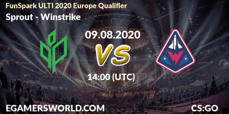 Pronósticos Sprout - Winstrike. 09.08.20. FunSpark ULTI 2020 Europe Qualifier - CS2 (CS:GO)