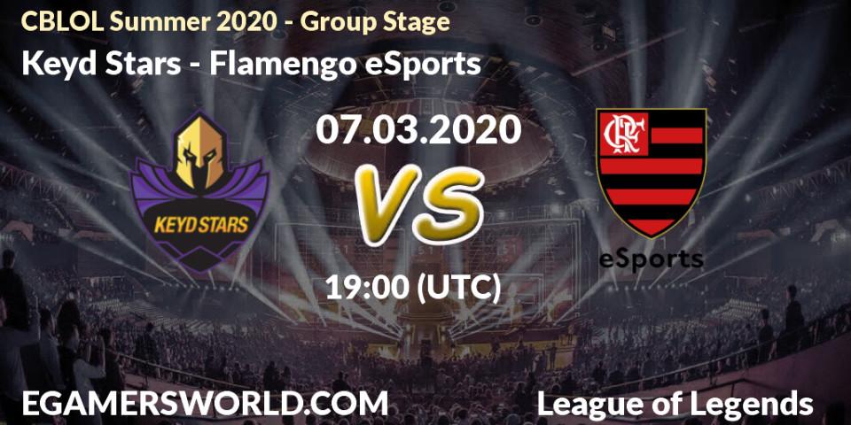 Pronósticos Keyd Stars - Flamengo eSports. 07.03.2020 at 19:15. CBLOL Summer 2020 - Group Stage - LoL