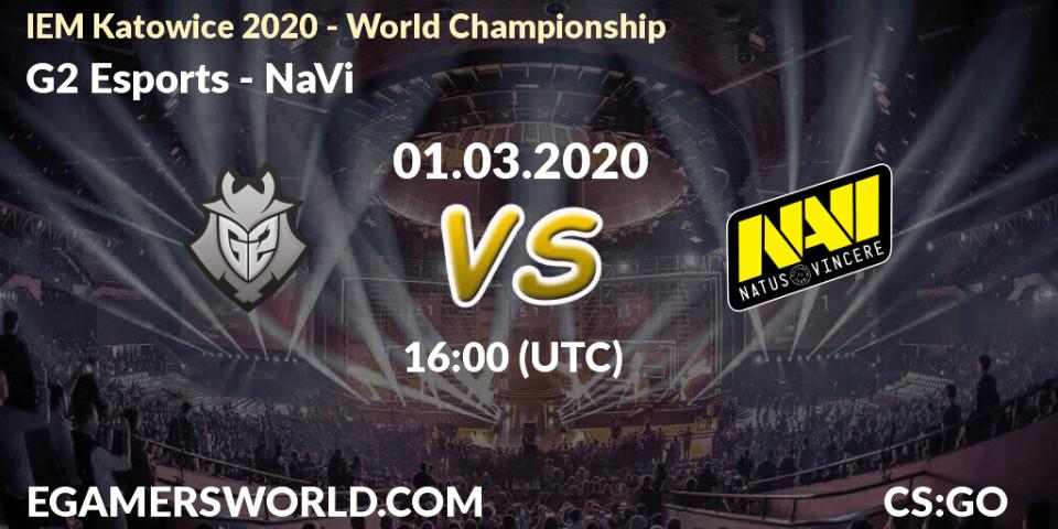 Pronósticos G2 Esports - NaVi. 01.03.20. IEM Katowice 2020 - CS2 (CS:GO)