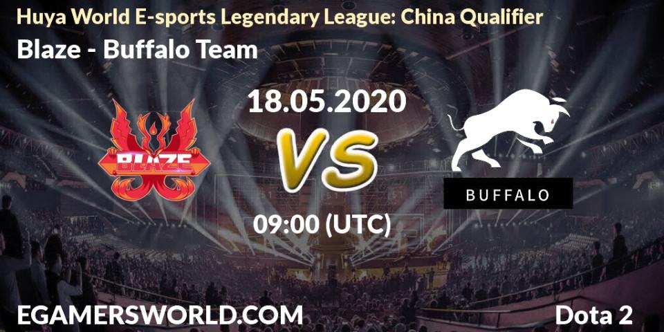 Pronósticos Blaze - Buffalo Team. 18.05.20. Huya World E-sports Legendary League: China Qualifier - Dota 2