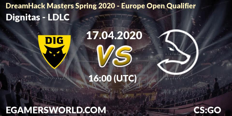 Pronósticos Dignitas - LDLC. 17.04.2020 at 16:00. DreamHack Masters Spring 2020 - Europe Open Qualifier - Counter-Strike (CS2)