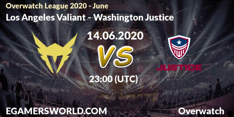 Pronósticos Los Angeles Valiant - Washington Justice. 14.06.2020 at 23:00. Overwatch League 2020 - June - Overwatch