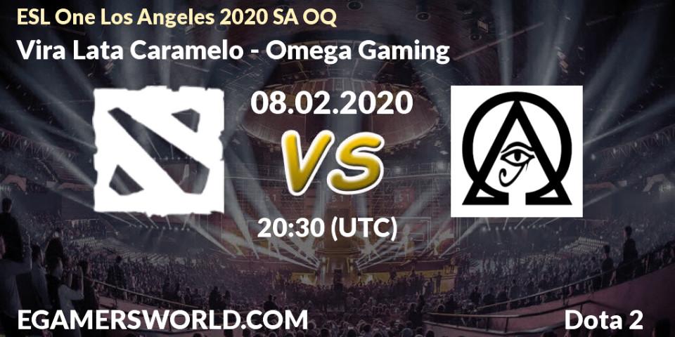 Pronósticos Vira Lata Caramelo - Omega Gaming. 08.02.2020 at 21:11. ESL One Los Angeles 2020 SA OQ - Dota 2