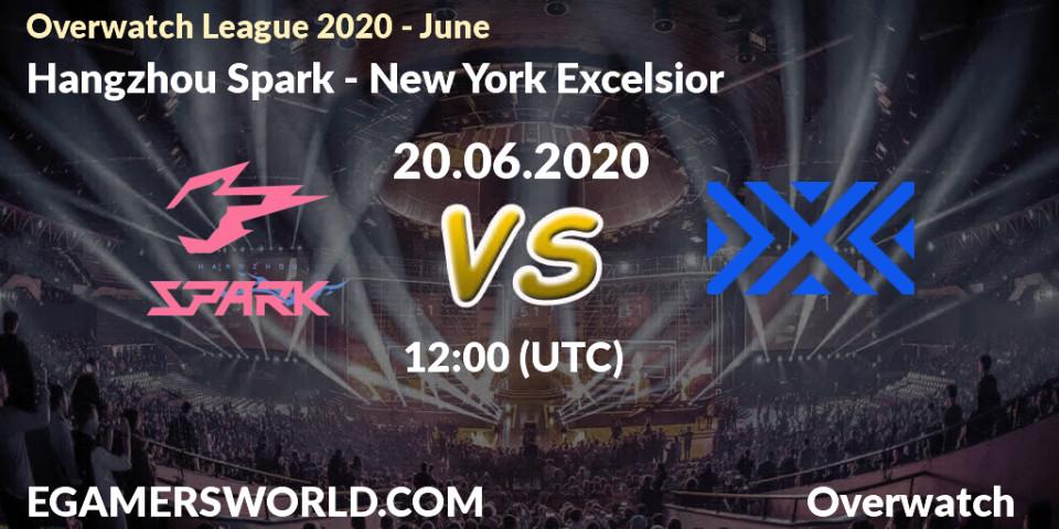 Pronósticos Hangzhou Spark - New York Excelsior. 20.06.20. Overwatch League 2020 - June - Overwatch
