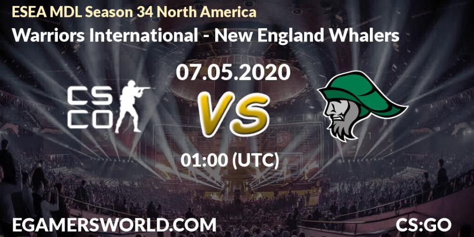 Pronósticos Warriors International - New England Whalers. 20.05.2020 at 01:10. ESEA MDL Season 34 North America - Counter-Strike (CS2)