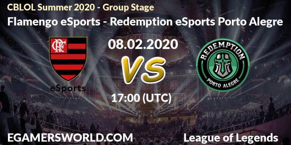 Pronósticos Flamengo eSports - Redemption eSports Porto Alegre. 08.02.20. CBLOL Summer 2020 - Group Stage - LoL