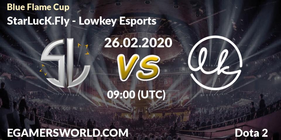 Pronósticos StarLucK.Fly - Lowkey Esports. 25.02.20. Blue Flame Cup - Dota 2