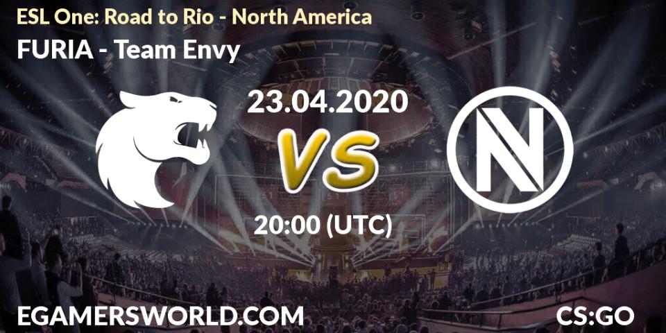 Pronósticos FURIA - Team Envy. 23.04.2020 at 20:20. ESL One: Road to Rio - North America - Counter-Strike (CS2)