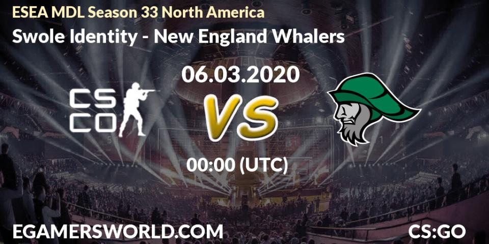 Pronósticos Swole Identity - New England Whalers. 06.03.2020 at 01:10. ESEA MDL Season 33 North America - Counter-Strike (CS2)
