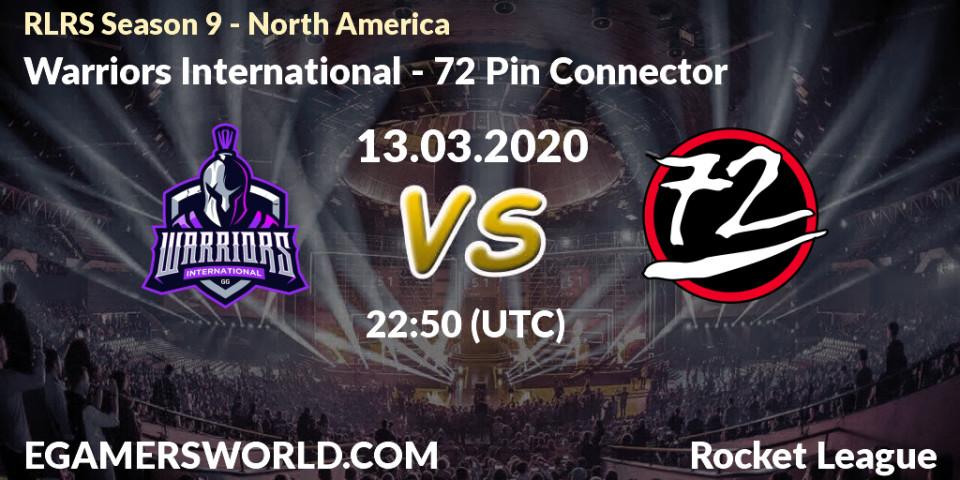 Pronósticos Warriors International - 72 Pin Connector. 13.03.20. RLRS Season 9 - North America - Rocket League