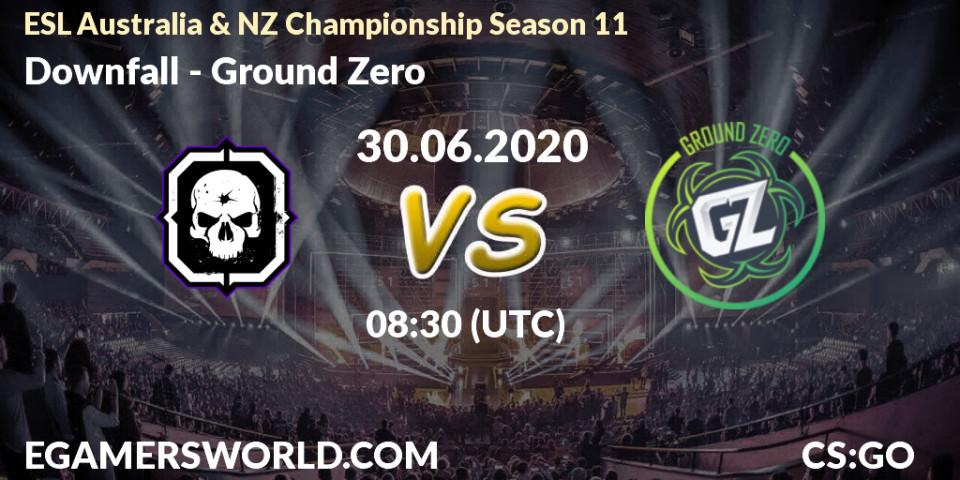 Pronósticos Downfall - Ground Zero. 30.06.2020 at 08:30. ESL Australia & NZ Championship Season 11 - Counter-Strike (CS2)