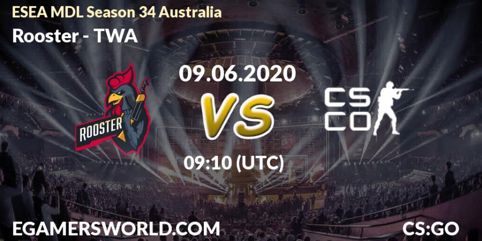 Pronósticos Rooster - TWA. 14.06.2020 at 10:10. ESEA MDL Season 34 Australia - Counter-Strike (CS2)