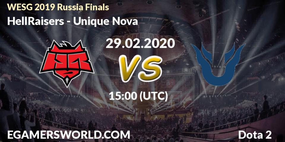 Pronósticos HellRaisers - Unique Nova. 29.02.20. WESG 2019 Russia Finals - Dota 2