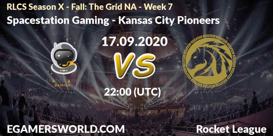 Pronósticos Spacestation Gaming - Kansas City Pioneers. 17.09.2020 at 22:00. RLCS Season X - Fall: The Grid NA - Week 7 - Rocket League