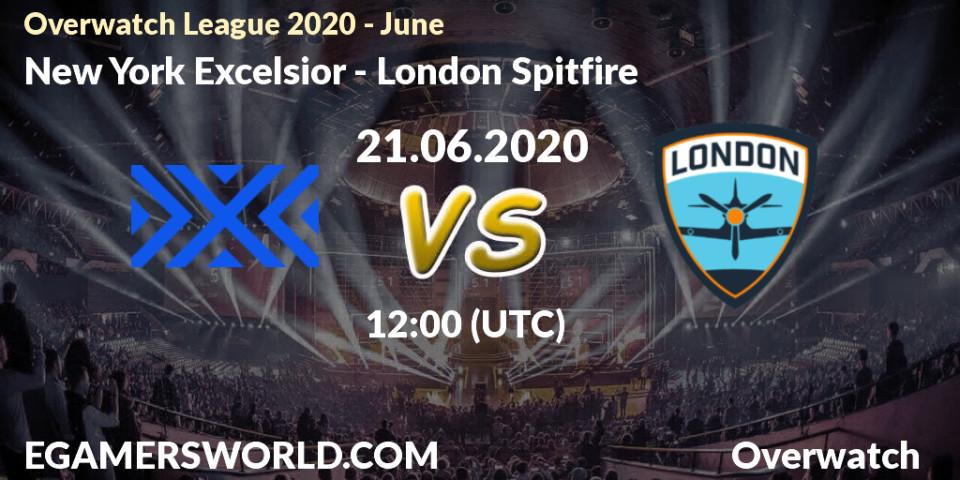 Pronósticos New York Excelsior - London Spitfire. 21.06.20. Overwatch League 2020 - June - Overwatch