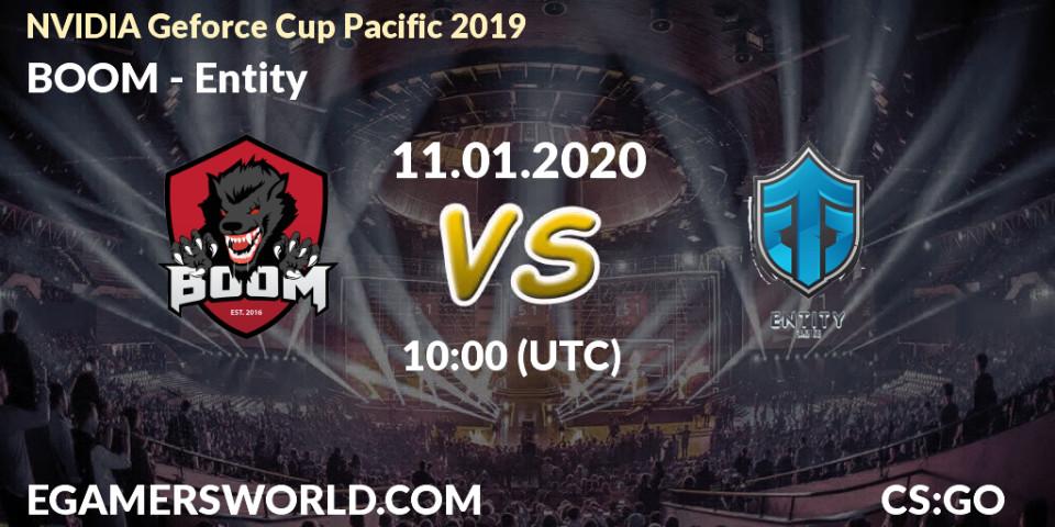 Pronósticos BOOM - Entity. 11.01.20. NVIDIA Geforce Cup Pacific 2019 - CS2 (CS:GO)