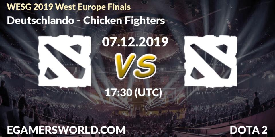 Pronósticos Deutschlando - Chicken Fighters. 07.12.19. WESG 2019 West Europe Finals - Dota 2