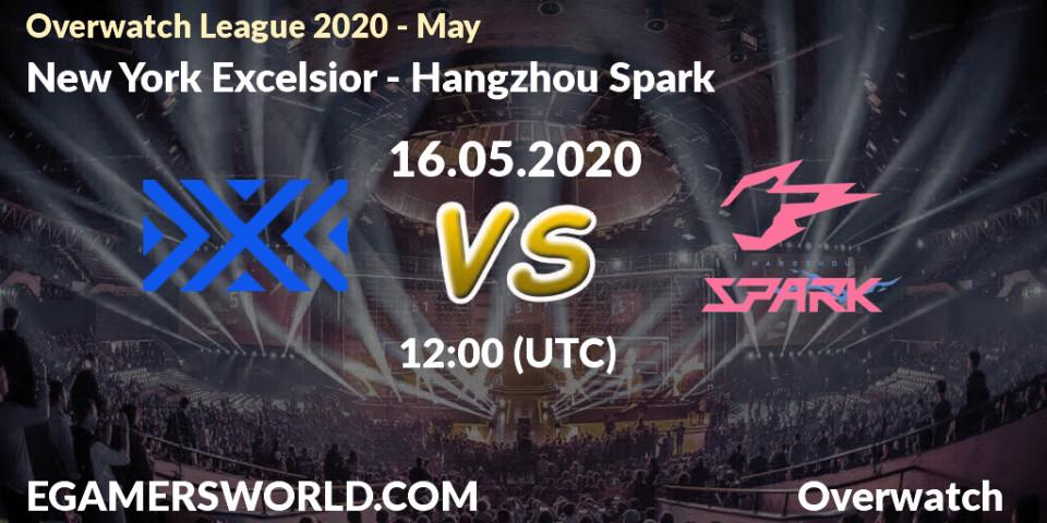 Pronósticos New York Excelsior - Hangzhou Spark. 16.05.2020 at 11:10. Overwatch League 2020 - May - Overwatch