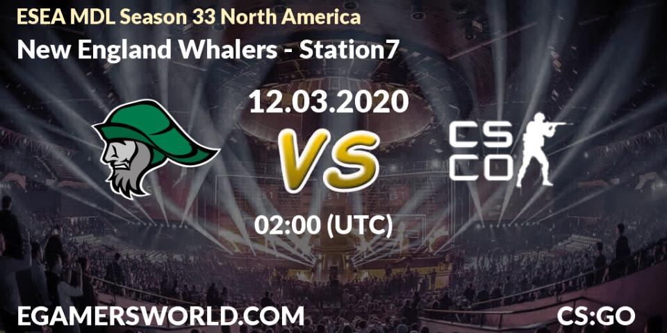 Pronósticos New England Whalers - Station7. 12.03.2020 at 02:40. ESEA MDL Season 33 North America - Counter-Strike (CS2)