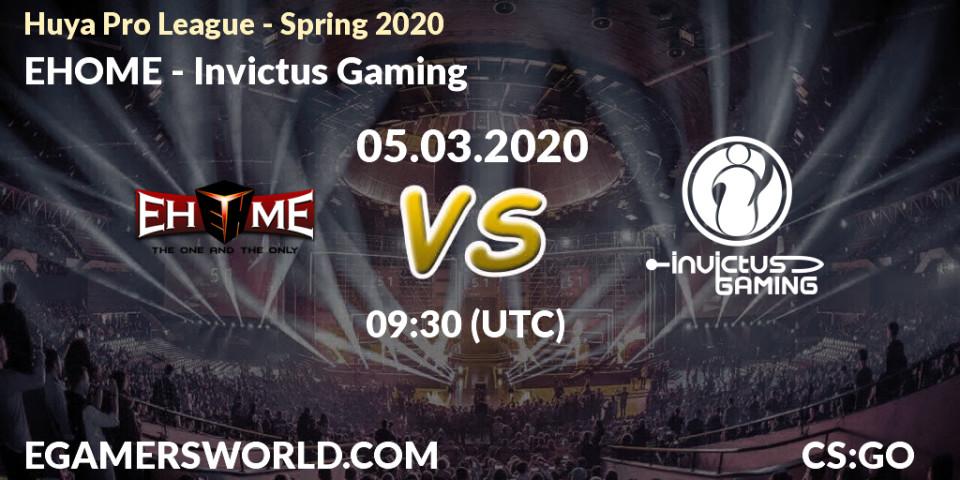 Pronósticos EHOME - Invictus Gaming. 05.03.20. Huya Pro League - Spring 2020 - CS2 (CS:GO)