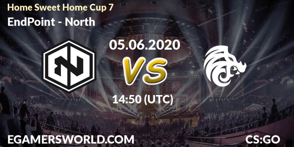 Pronósticos EndPoint - North. 05.06.2020 at 14:50. #Home Sweet Home Cup 7 - Counter-Strike (CS2)