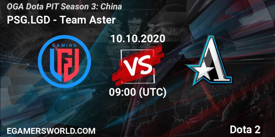 Pronósticos PSG.LGD - Team Aster. 10.10.2020 at 09:14. OGA Dota PIT Season 3: China - Dota 2