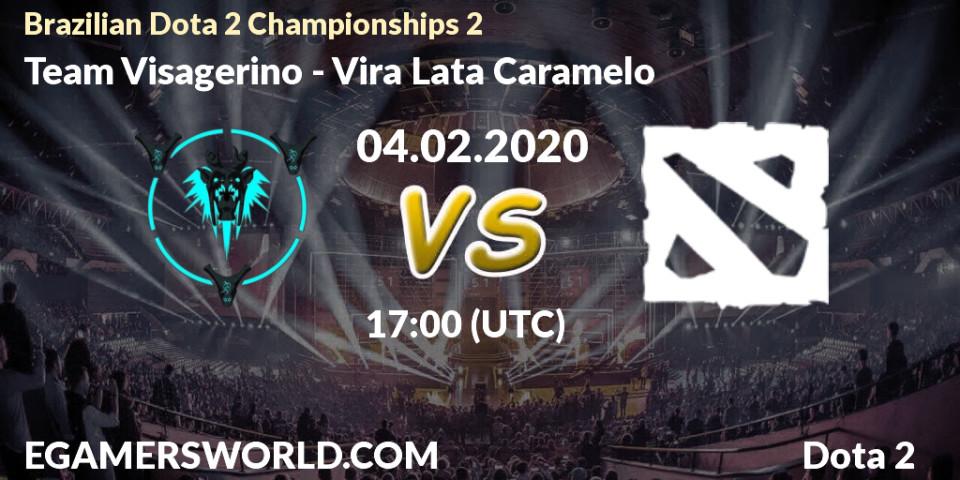 Pronósticos Team Visagerino - Vira Lata Caramelo. 04.02.20. Brazilian Dota 2 Championships 2 - Dota 2